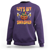 Funny Let's Get Smashed Sweatshirt Oktoberfest Pumpkin Beer Tyrolean Hat - Wonder Print Shop
