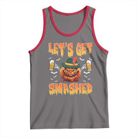Funny Let's Get Smashed Tank Top Oktoberfest Pumpkin Beer Tyrolean Hat - Wonder Print Shop