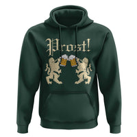 German Prost Hoodie Lion Cheers Beer Drinking Oktoberfest - Wonder Print Shop