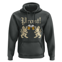 German Prost Hoodie Lion Cheers Beer Drinking Oktoberfest - Wonder Print Shop