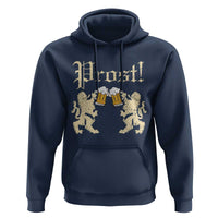 German Prost Hoodie Lion Cheers Beer Drinking Oktoberfest - Wonder Print Shop
