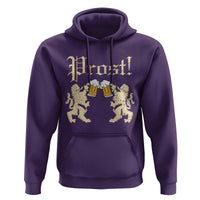 German Prost Hoodie Lion Cheers Beer Drinking Oktoberfest - Wonder Print Shop