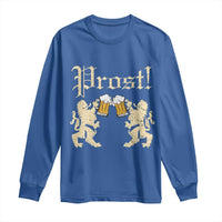 German Prost Long Sleeve Shirt Lion Cheers Beer Drinking Oktoberfest - Wonder Print Shop