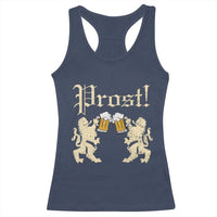 German Prost Racerback Tank Top Lion Cheers Beer Drinking Oktoberfest - Wonder Print Shop