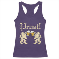 German Prost Racerback Tank Top Lion Cheers Beer Drinking Oktoberfest - Wonder Print Shop