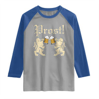 German Prost Raglan Shirt Lion Cheers Beer Drinking Oktoberfest - Wonder Print Shop