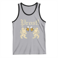 German Prost Tank Top Lion Cheers Beer Drinking Oktoberfest - Wonder Print Shop