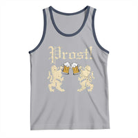 German Prost Tank Top Lion Cheers Beer Drinking Oktoberfest - Wonder Print Shop