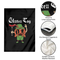 Funny Pretzel Garden Flag Guten Tag Lederhosen Bratwurst Oktoberfest - Wonder Print Shop