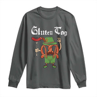 Funny Pretzel Long Sleeve Shirt Guten Tag Lederhosen Bratwurst Oktoberfest - Wonder Print Shop