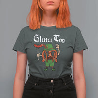 Funny Pretzel T Shirt For Women Guten Tag Lederhosen Bratwurst Oktoberfest - Wonder Print Shop