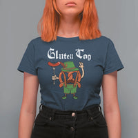 Funny Pretzel T Shirt For Women Guten Tag Lederhosen Bratwurst Oktoberfest - Wonder Print Shop