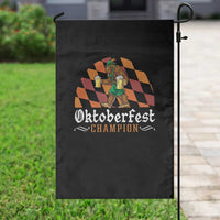Funny Bigfoot Garden Flag Oktoberfest Champion Beer Lederhosen - Wonder Print Shop