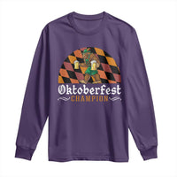 Funny Bigfoot Long Sleeve Shirt Oktoberfest Champion Beer Lederhosen - Wonder Print Shop