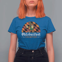Funny Bigfoot T Shirt For Women Oktoberfest Champion Beer Lenderhosen - Wonder Print Shop