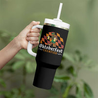 Funny Bigfoot Tumbler With Handle Oktoberfest Champion Beer Lederhosen - Wonder Print Shop