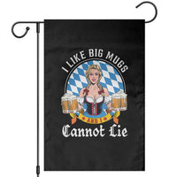 I Like Big Mugs And I Cannot Lie Garden Flag Oktoberfest Party Beer Dirndl Bavarian Flag - Wonder Print Shop