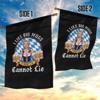 I Like Big Mugs And I Cannot Lie Garden Flag Oktoberfest Party Beer Dirndl Bavarian Flag - Wonder Print Shop