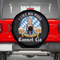 I Like Big Mugs And I Cannot Lie Spare Tire Cover Oktoberfest Party Beer Dirndl Bavarian Flag - Wonder Print Shop