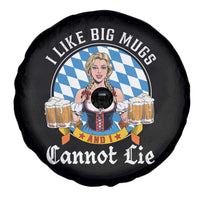 I Like Big Mugs And I Cannot Lie Spare Tire Cover Oktoberfest Party Beer Dirndl Bavarian Flag - Wonder Print Shop