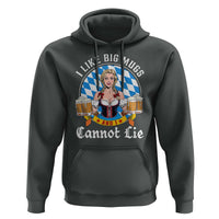 I Like Big Mugs And I Cannot Lie Hoodie Oktoberfest Party Beer Dirndl Bavarian Flag - Wonder Print Shop