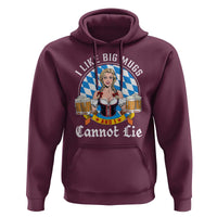 I Like Big Mugs And I Cannot Lie Hoodie Oktoberfest Party Beer Dirndl Bavarian Flag - Wonder Print Shop