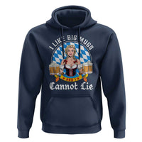 I Like Big Mugs And I Cannot Lie Hoodie Oktoberfest Party Beer Dirndl Bavarian Flag - Wonder Print Shop