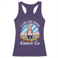 I Like Big Mugs And I Cannot Lie Racerback Tank Top Oktoberfest Party Beer Dirndl Bavarian Flag - Wonder Print Shop
