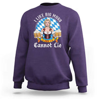 I Like Big Mugs And I Cannot Lie Sweatshirt Oktoberfest Party Beer Dirndl Bavarian Flag - Wonder Print Shop