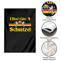 Funny Oktoberfest Garden Flag I Don't Give a Schnitzel German Lion Beer - Wonder Print Shop