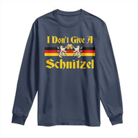 Funny Oktoberfest Long Sleeve Shirt I Don't Give a Schnitzel German Lion Beer - Wonder Print Shop