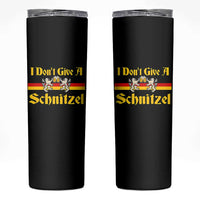Funny Oktoberfest Skinny Tumbler I Don't Give a Schnitzel German Lion Beer - Wonder Print Shop