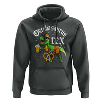 Funny Oktoberfest Dinosaur Hoodie Oktobasaurus Rex Lederhosen Bavarian Beer - Wonder Print Shop