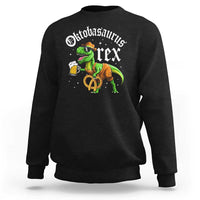 Funny Oktoberfest Dinosaur Sweatshirt Oktobasaurus Rex Lederhosen Bavarian Beer - Wonder Print Shop