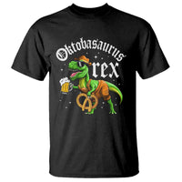 Funny Oktoberfest Dinosaur T Shirt Oktobasaurus Rex Lederhosen Bavarian Beer - Wonder Print Shop