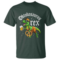 Funny Oktoberfest Dinosaur T Shirt Oktobasaurus Rex Lederhosen Bavarian Beer - Wonder Print Shop