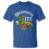 Funny Oktoberfest Dinosaur T Shirt Oktobasaurus Rex Lederhosen Bavarian Beer - Wonder Print Shop