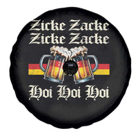 Funny Zicke Zacke Hoi Spare Tire Cover Oktoberfest German Flag Party - Wonder Print Shop