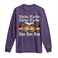 Funny Zicke Zacke Hoi Long Sleeve Shirt Oktoberfest German Flag Party - Wonder Print Shop