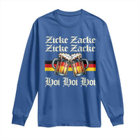 Funny Zicke Zacke Hoi Long Sleeve Shirt Oktoberfest German Flag Party - Wonder Print Shop