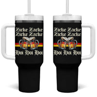 Funny Zicke Zacke Hoi Tumbler With Handle Oktoberfest German Flag Party - Wonder Print Shop
