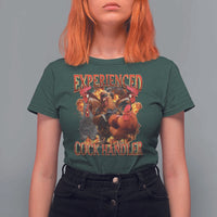 Funny Experienced Cock Handler T Shirt For Women Inappropriate Adult Humor Chicken - Wonder Print Shop