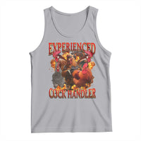 Funny Experienced Cock Handler Tank Top Inappropriate Adult Humor Chicken - Wonder Print Shop