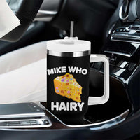 Funny Mike Who Cheese Hairy Tumbler With Handle Inappropriate Adult Humor Floral Cheese - Wonder Print Shop