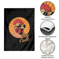 Funny Big Cock Chicken Garden Flag Raunchy Inappropriate Adult Humor - Wonder Print Shop