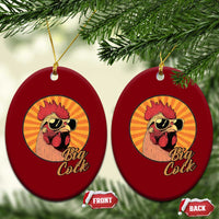Funny Big Cock Chicken Ceramic Ornament Raunchy Inappropriate Adult Humor - Wonder Print Shop