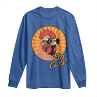 Funny Big Cock Chicken Long Sleeve Shirt Raunchy Inappropriate Adult Humor - Wonder Print Shop