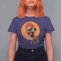 Funny Big Cock Chicken T Shirt For Women Raunchy Inappropriate Adult Humor - Wonder Print Shop