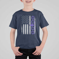 Haudenosaunee Iroquois USA Flag Native American T Shirt For Kid - Wonder Print Shop
