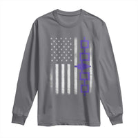 Haudenosaunee Iroquois USA Flag Native American Long Sleeve Shirt - Wonder Print Shop